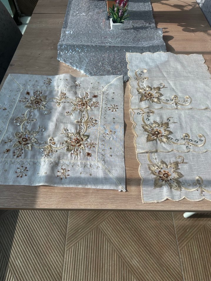 Gold İşlemeli Salon Peçetesi - Görsel 4