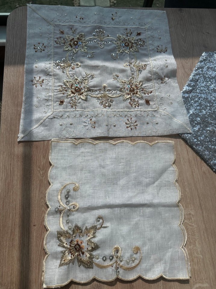 Gold İşlemeli Salon Peçetesi - Görsel 2