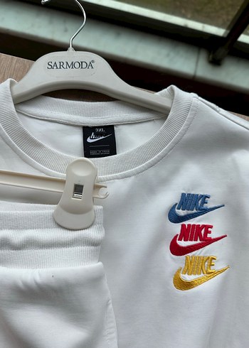 Beyaz Rahat Kesim Kadın Eşofman Takımı - Görsel 4