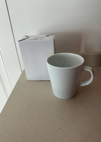 Beyaz ve Gri Seramik Kupa Seti - Görsel 3