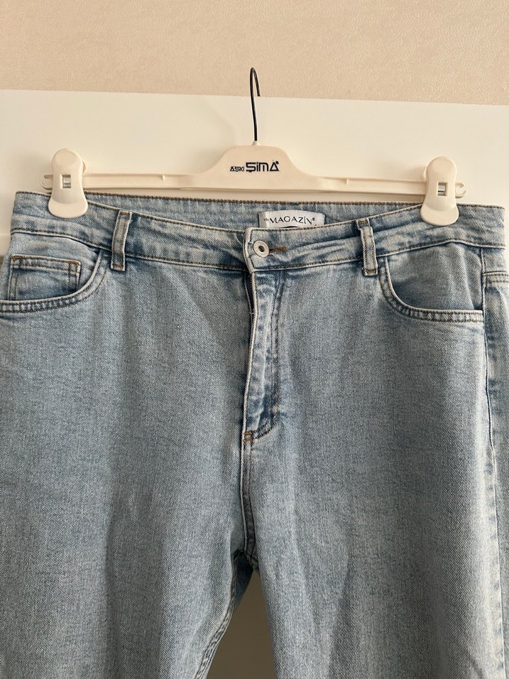 Mavi Loose Fit Midi Denim Kadın Kot Pantolon - Görsel 4