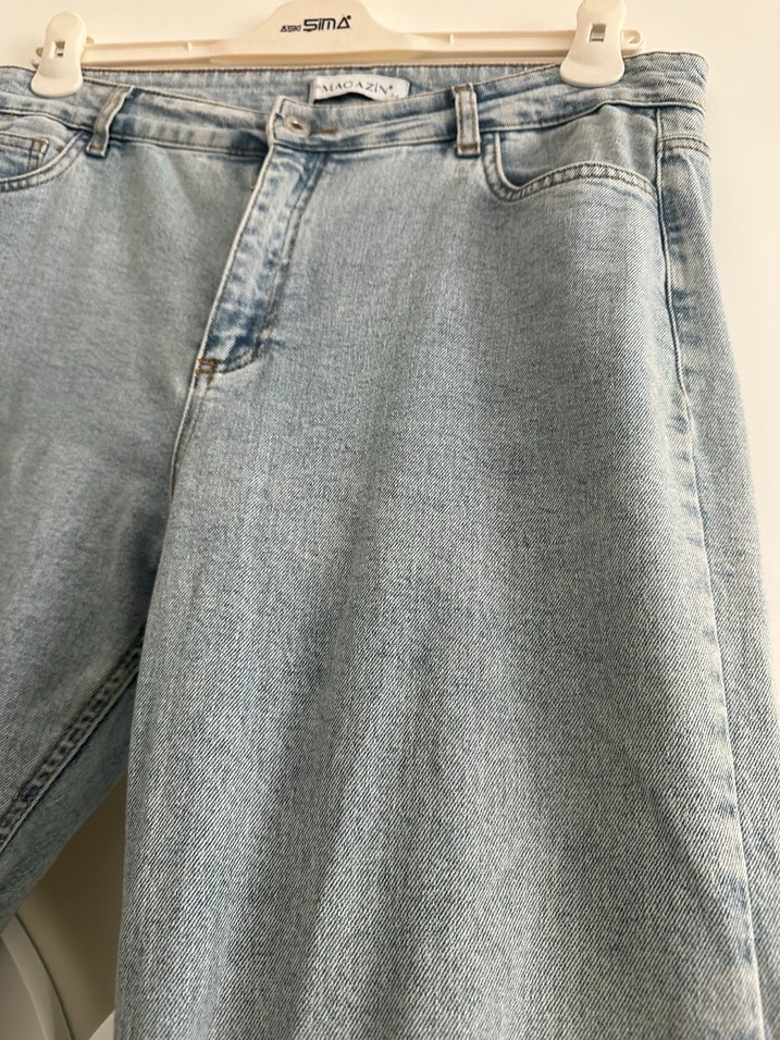 Mavi Loose Fit Midi Denim Kadın Kot Pantolon - Görsel 2