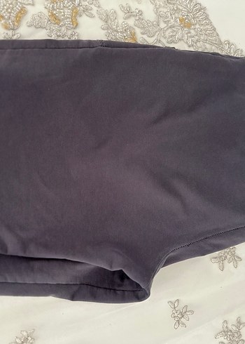 Gri Rahat Kesim Hamile Şortu - Görsel 4