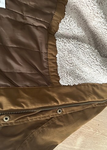 Kürklü Kapüşonlu Erkek Çocuk Kahverengi Kaban - Görsel 7