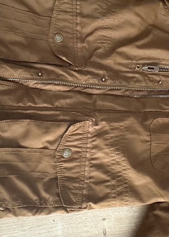 Kürklü Kapüşonlu Erkek Çocuk Kahverengi Kaban - Görsel 8