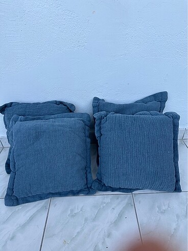 Beden mavi Renk Kırlent Kılıfı