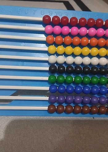 Renkli Abaküs Matematik Oyuncağı