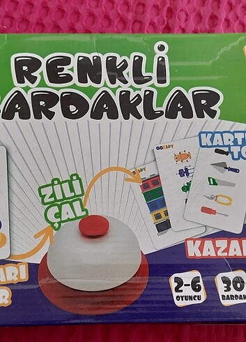 Renkli bardaklar kutu oyunu