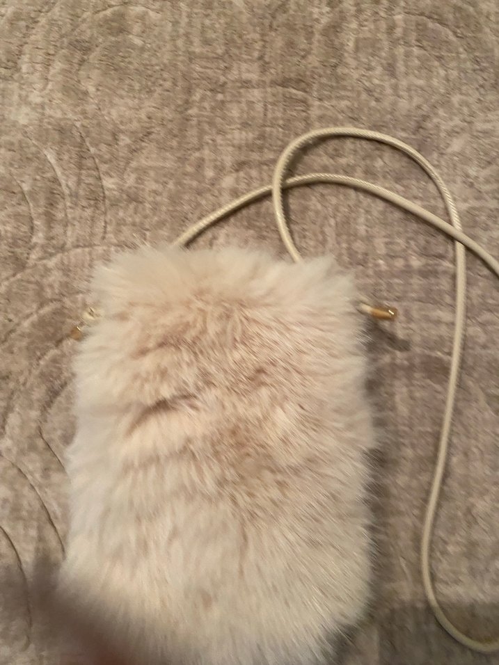 Bej Kürklü Yün Kadın Çanta - Görsel 2
