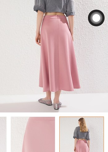 Trendyol & Milla Trendyolmilla Pembe Midi Etek