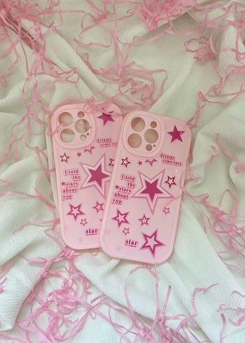 Pembe Yıldızlı Fırfırlı Telefon Kılıfı - Görsel 2