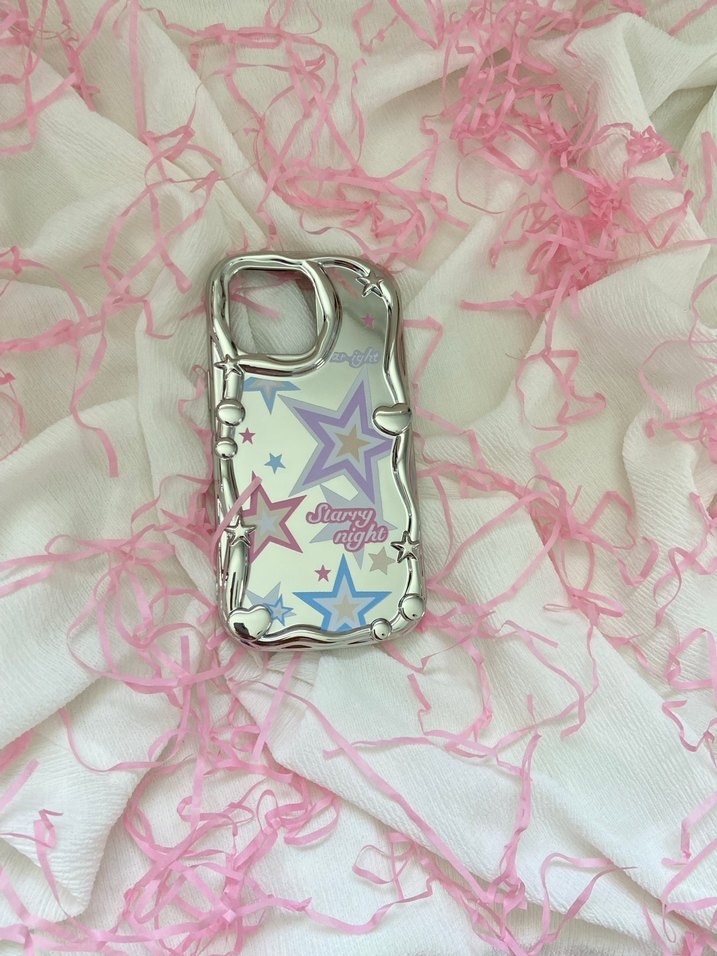 Pastel Renkli Yıldızlı Telefon Kılıfı - Görsel 4