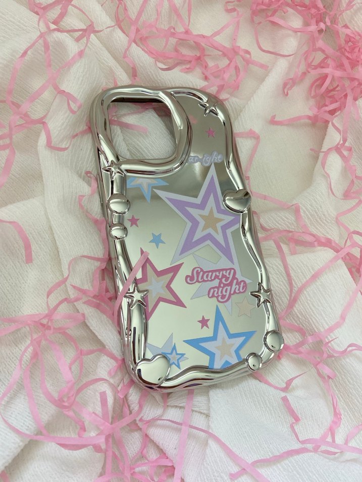 Pastel Renkli Yıldızlı Telefon Kılıfı - Görsel 2