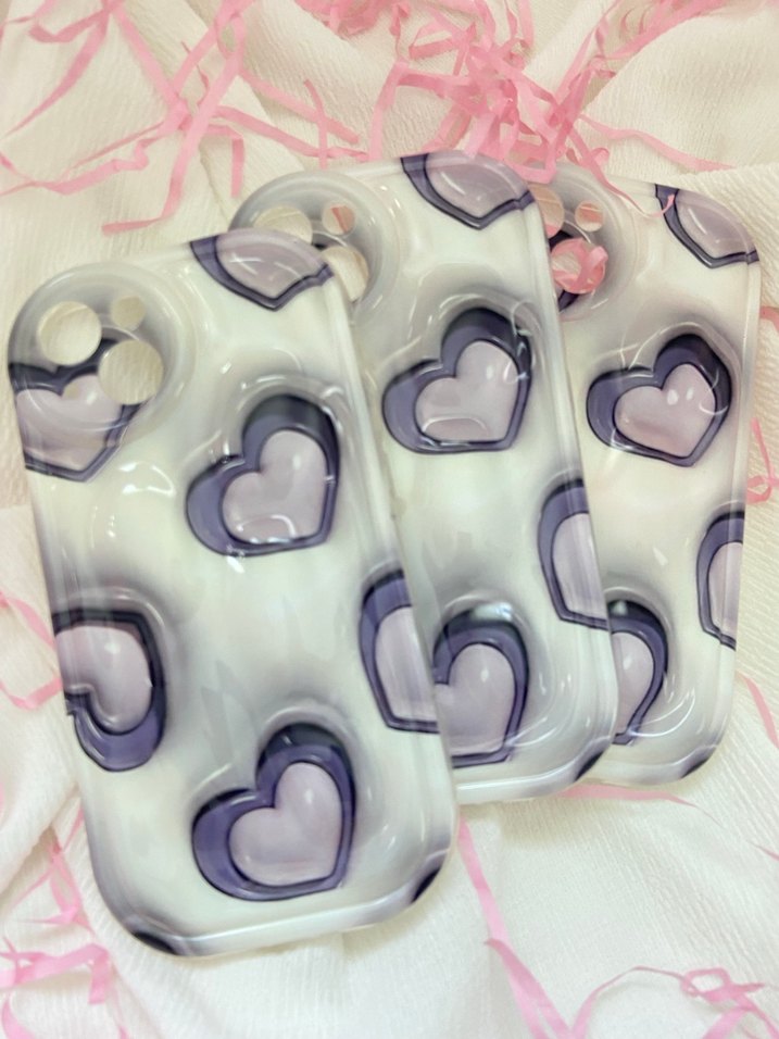 Mor Dantel Detaylı Pastel Telefon Kılıfı - Görsel 2