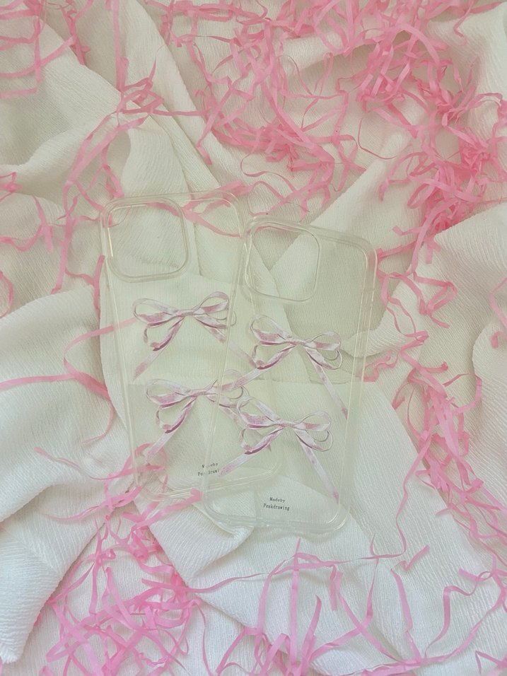 Pembe Kurdeleli Bohem Telefon Kılıfı - Görsel 3