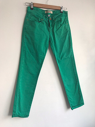 Yeşil kot pantolon 