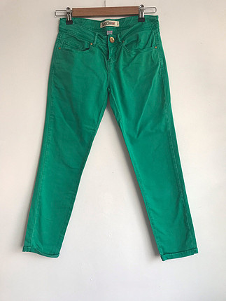 Zara Yeşil kot pantolon 