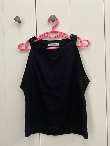 Bershka siyah crop top