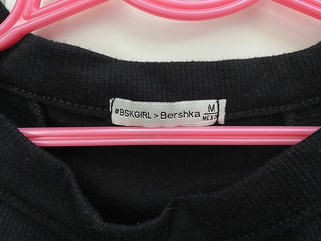 m Beden siyah Renk Bershka siyah crop top