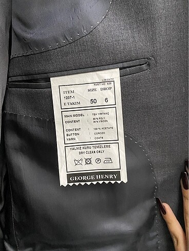 50 Beden gri Renk erkek blazer