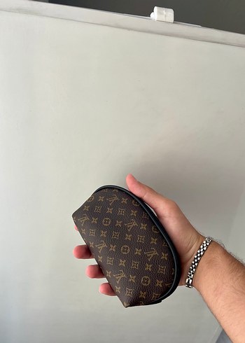 Louis Vuitton Unısex Fermuarlı Kahverengi Kadın Makyaj Çantası