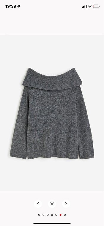 H&M Omzu Açık Kazak