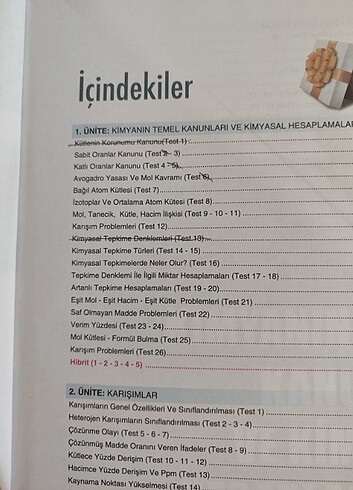  çap yayınları 10. sınıf kimya test kitabı 