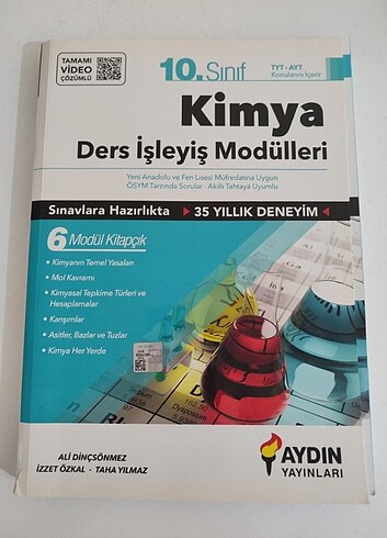 aydın yayınları 10. sınıf kimya 