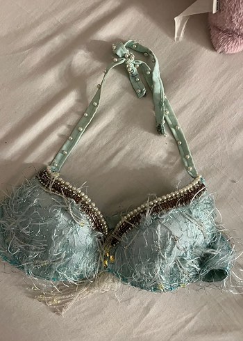 Nakışlı Turkuaz oryantal kostüm - Görsel 6