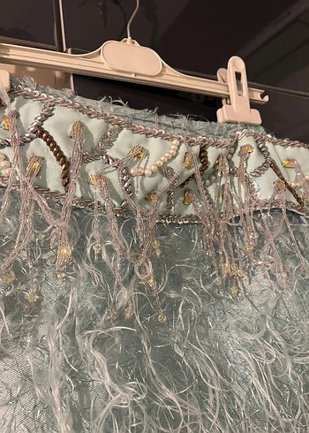 Nakışlı Turkuaz oryantal kostüm - Görsel 4