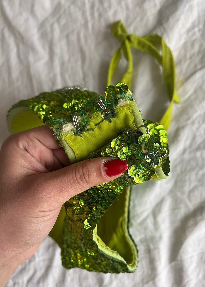 Yeşil oryantal kostüm - Görsel 3