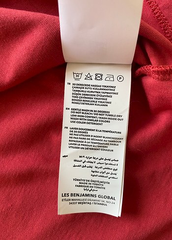 m Beden kırmızı Renk Les benjamins