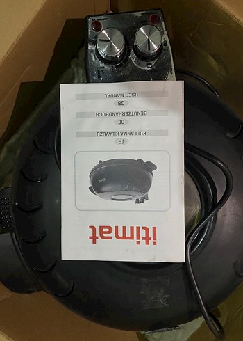 Siyah Elektrikli pizza makinası - Görsel 2