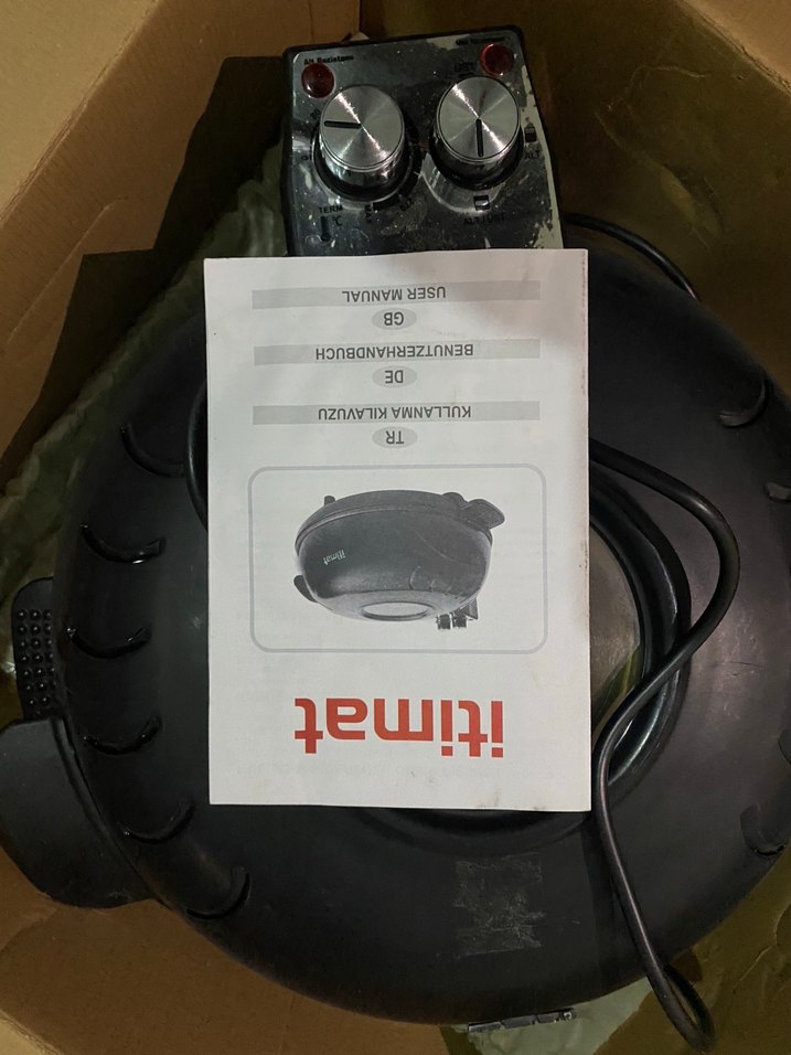 Siyah Elektrikli pizza makinası - Görsel 2