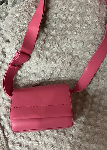 Pembe Deri Kadın Çanta - Görsel 2