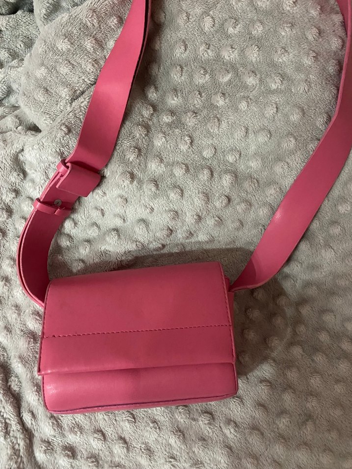 Pembe Deri Kadın Çanta - Görsel 2
