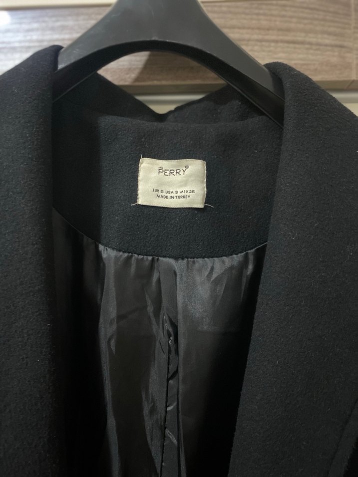 Siyah kaşe kaban - Görsel 5