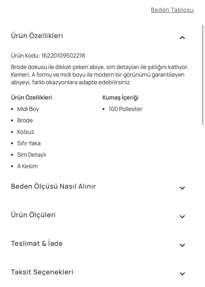 Sim detaylı kemerli midi boy ilmio elbise - Görsel 5