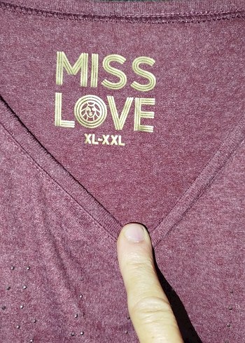 Bordo Parlak Kadın Uzun Kollu Tişört - Görsel 4