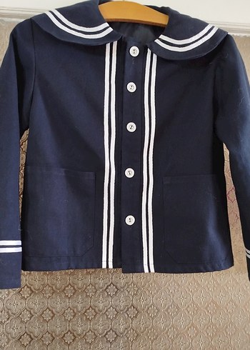 Lacivert Düğmeli Erkek Çocuk Ceketi - Görsel 2