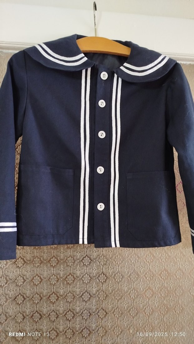 Lacivert Düğmeli Erkek Çocuk Ceketi - Görsel 2