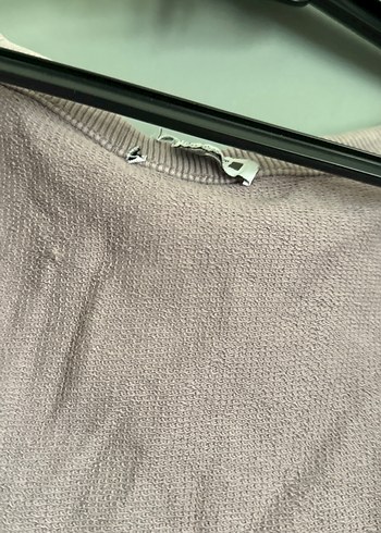 Lila Kadın Uzun Kollu Crop Top - Görsel 3