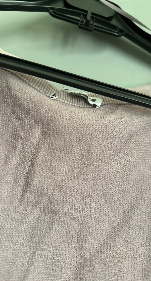 Lila Kadın Uzun Kollu Crop Top - Görsel 3