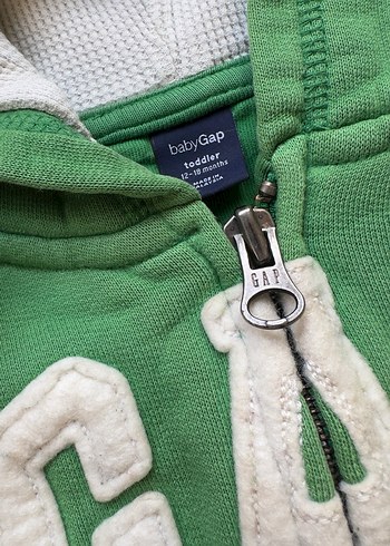GAP Yeşil Kapüşonlu Erkek Çocuk Sweatshirt - Görsel 2