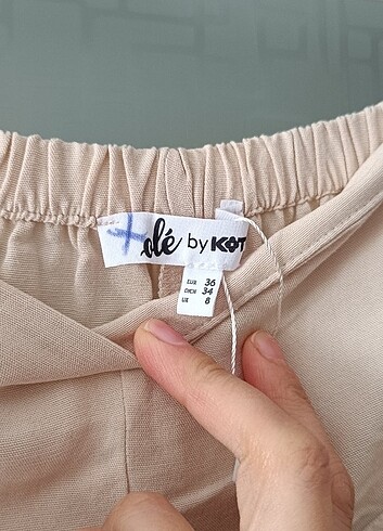 Koton koton yırtmaçlı pantolon 