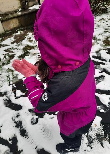 Kız Bebek Mor Kayak Tulumu Velcro Kapamalı - Görsel 7