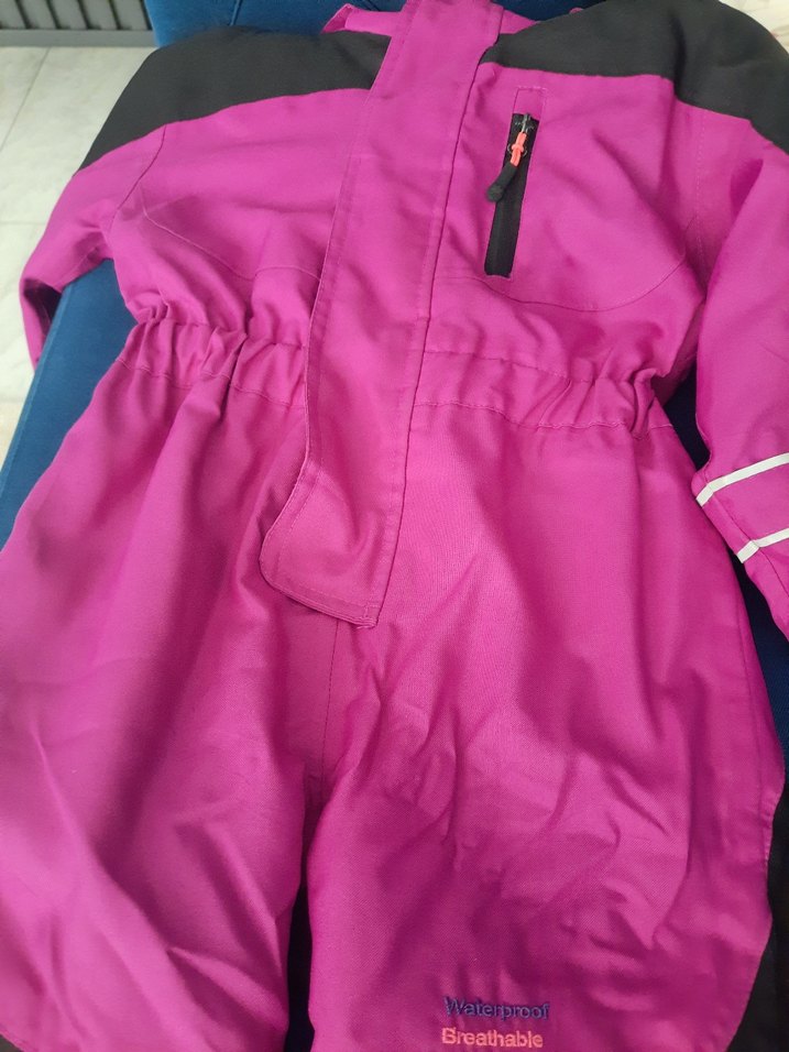 Kız Bebek Mor Kayak Tulumu Velcro Kapamalı - Görsel 2