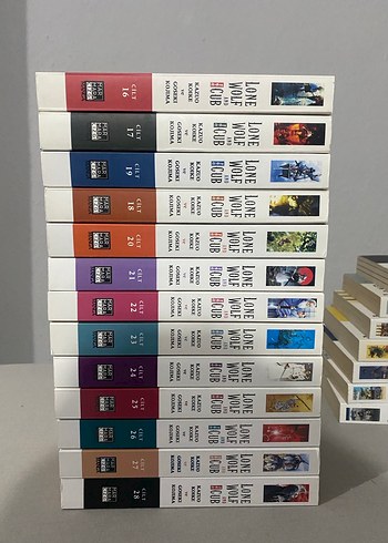  Lone wolf and cub manga 1-7 ve 16-28 arası ciltler