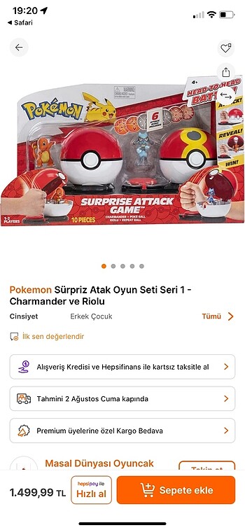 Pokemon sürpriz atak oyunu