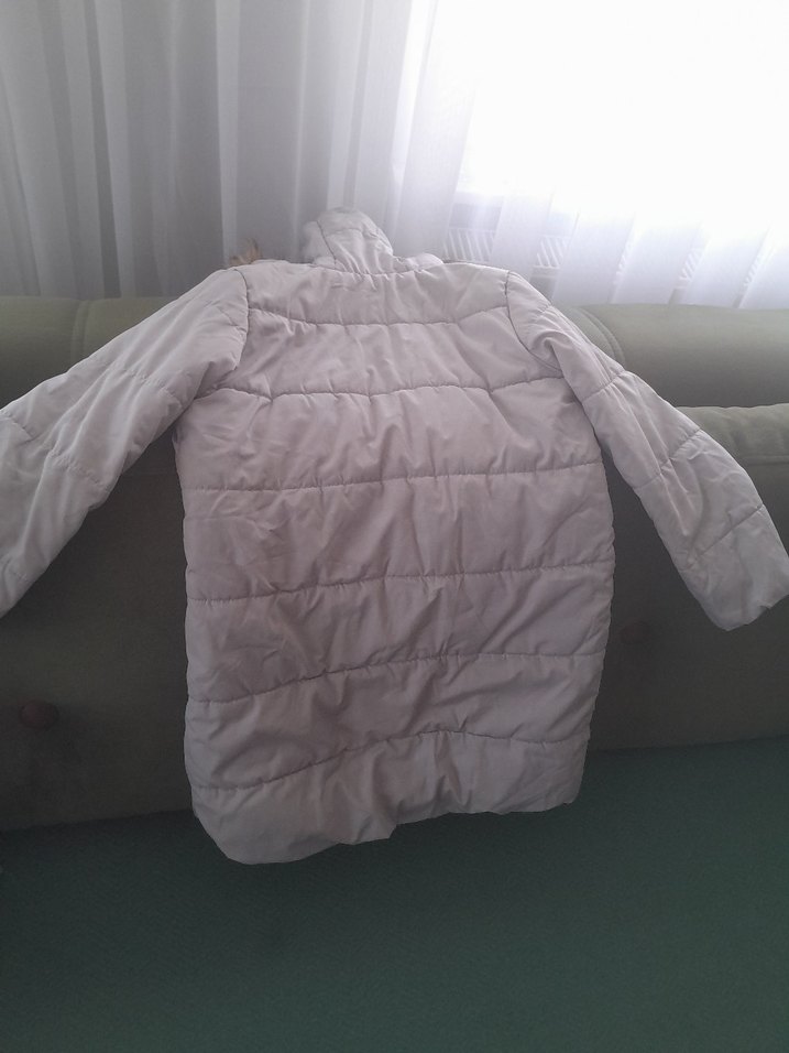 Gri Kapüşonlu Kürklü Mont kız  Çocuk - Görsel 3